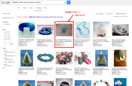 littlebitcrazy blue agate gemstone earrings   Google Search