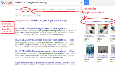 LittleBitCrazy blue gemstone earrings   Google Search